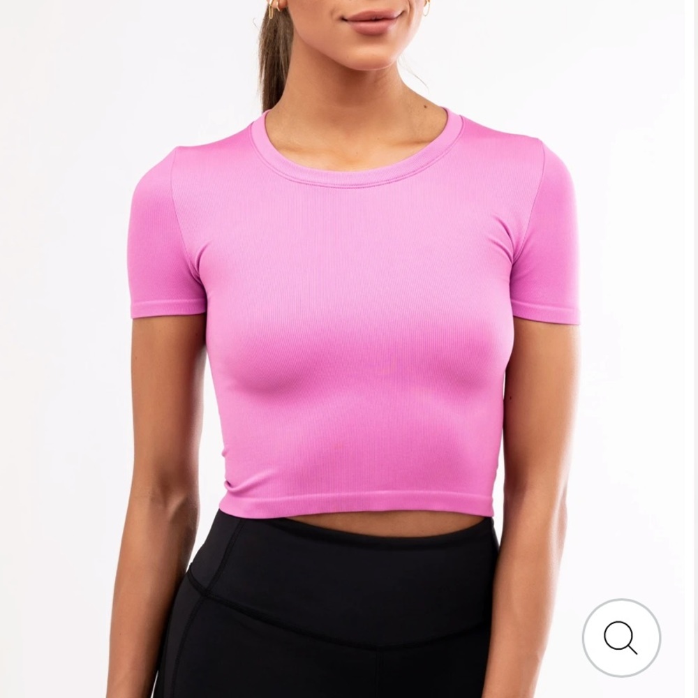 Purple IVL Collective Crop Shirt